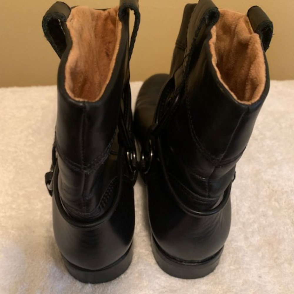 Corso Como Black Leather Booties Size 8 M Rope Ties Short Boot "Final Sale" - Picture 6 of 6